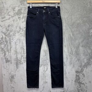 Paige Jeans Lennox Slim Straight Dark Wash Men 31 Stretch Normcore Preppy Casual
